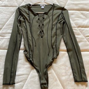 Rue 21 Lace up bodysuit